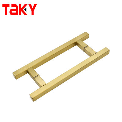 Luxury Brushed Stainless Steel 304 Gold Shower Door Pull Handles 6-14mm Толщина стекла