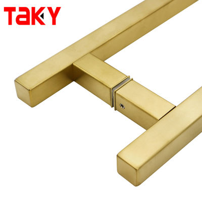Luxury Brushed Stainless Steel 304 Gold Shower Door Pull Handles 6-14mm Толщина стекла