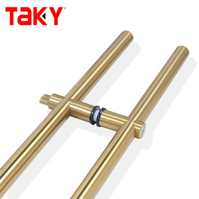 Luxury H Type Stainless Steel Entrance без рамы дверные ручки запираемые стеклянные ручки