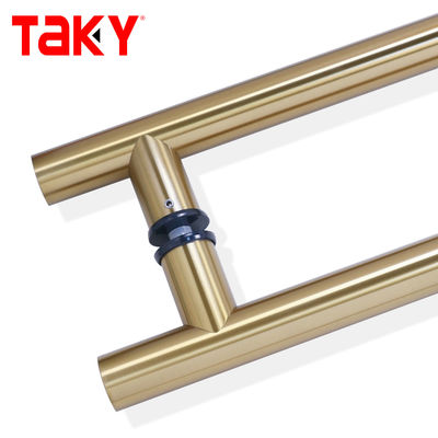 Luxury H Type Stainless Steel Entrance без рамы дверные ручки запираемые стеклянные ручки