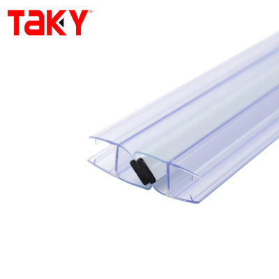 Прозрачная уплотнительная полоса для душевой двери из ПВХ, 10 мм, водонепроницаемая