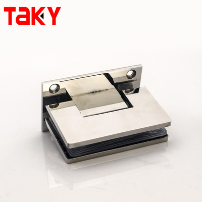 Петля для душевой двери без рамы для стекла 8-12 мм, крепление к стене под углом 90 градусов