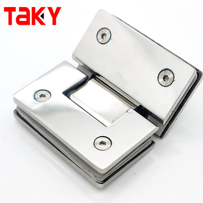 Петля для душевой двери 135 градусов, квадратная стеклянная перегородка, самозакрывающаяся