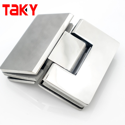 Петля для душевой двери 135 градусов, квадратная стеклянная перегородка, самозакрывающаяся