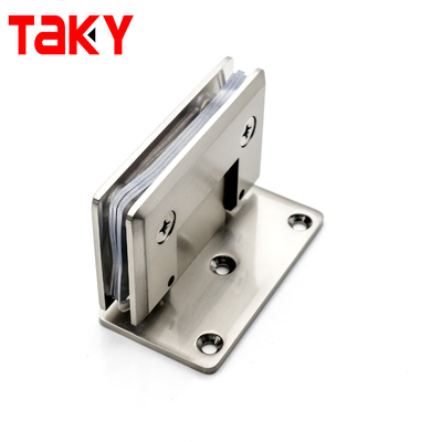 Ванная комната из нержавеющей стали Шлифовка стеклянной двери шестерени 90 градусов Стены стеклянной двери шестерени