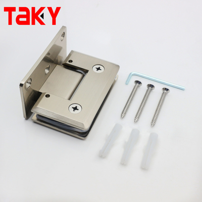 Ванная комната из нержавеющей стали Шлифовка стеклянной двери шестерени 90 градусов Стены стеклянной двери шестерени