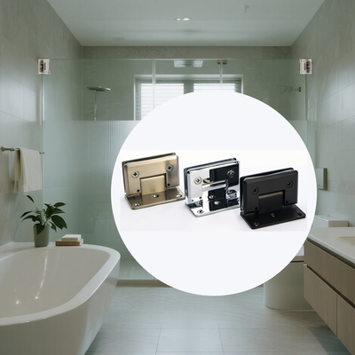 Ванная комната из нержавеющей стали Шлифовка стеклянной двери шестерени 90 градусов Стены стеклянной двери шестерени