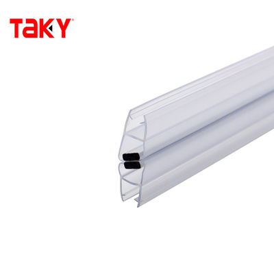 Стеклянная дверь. Рамка для использования с ПВХ-уплотнением. Защитная нижняя водонепроницаемая уплотнительная лента.