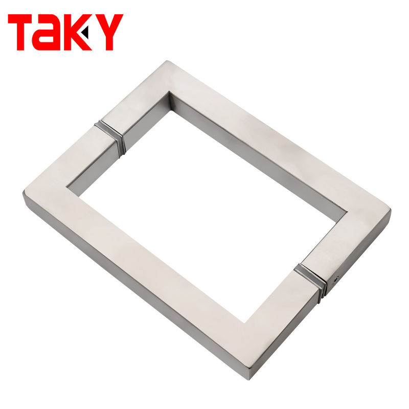 TK-H002 OEM/ODM Нержавеющая сталь стеклянная ручка для стеклянных дверей обратно к обратно квадратной трубы