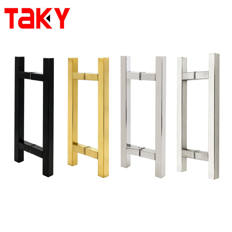 Luxury Brushed Stainless Steel 304 Gold Shower Door Pull Handles 6-14mm Толщина стекла