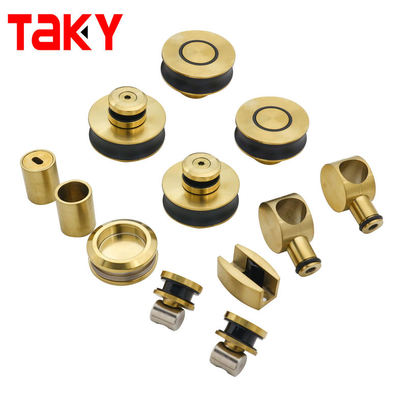 Высококачественный безрамочный цинковый сплав Сдвижная стеклянная дверь оборудование душевая дверь оборудование комплект