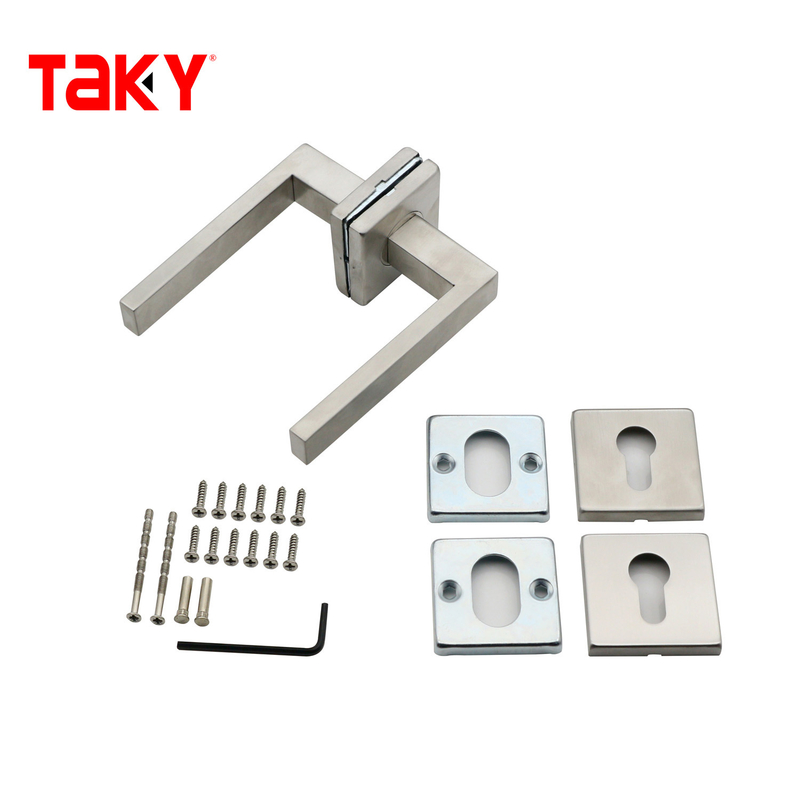 Индивидуальная ручка для стеклянной двери душа из нержавеющей стали, современный дизайн