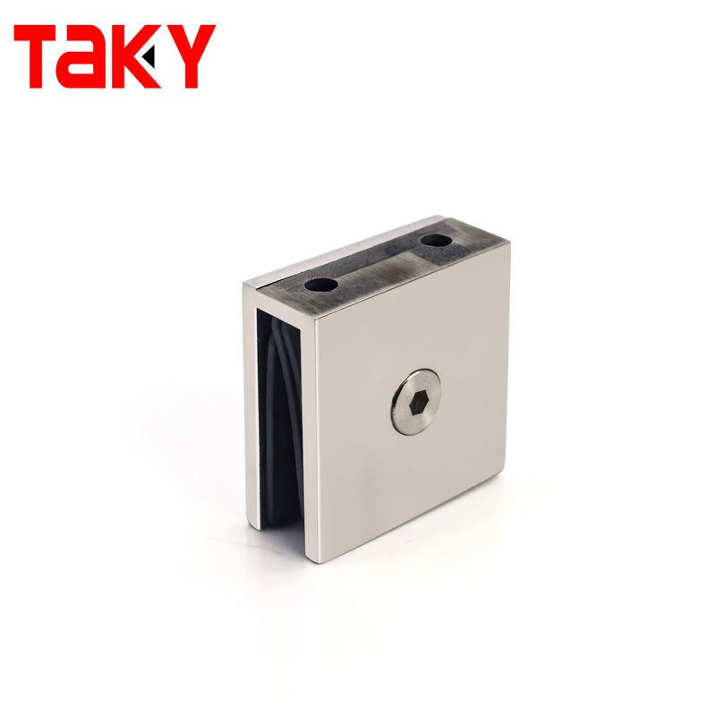 Квадратный зажим для стеклянной двери душевой кабины, крепление к стене ванной комнаты к стеклу