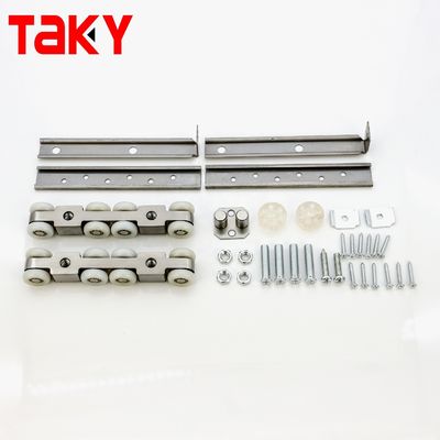 Двойной мягкий закрытие 8 колес Сдвижная дверь штурвал оборудование для современной мебели гардероб