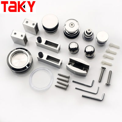 Хорошая цена Зеркальная отделка Сдвижная стеклянная дверь оборудование для душевой двери онлайн