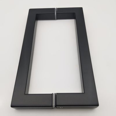 Хорошая цена Отель 8 дюймов Черный Мат D тип Нержавеющая сталь 304 Стеклянная дверная ручка для душевой онлайн