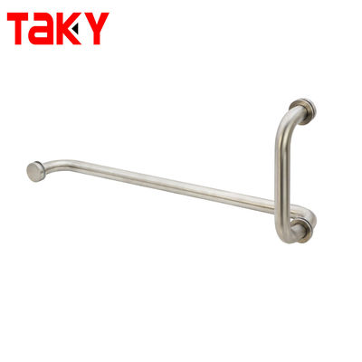 Хорошая цена Отель Серебряный Душевой корпус Стеклянная дверь Сзади к спине Полотенце Бар Стягивающая ручка онлайн