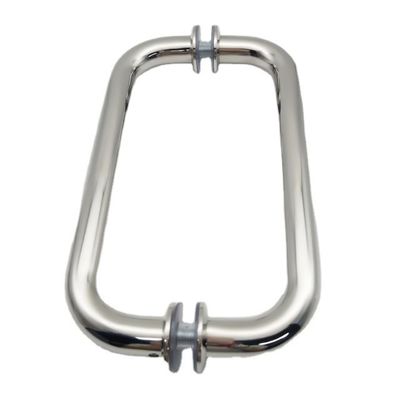 Хорошая цена Толщина двери 8-12 мм Душевая дверь Розовая золотая ручка с толщиной трубы 1,0 мм онлайн