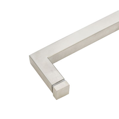 Хорошая цена 203*203мм гостиничные стеклянные раздвижные двери длинная черная ручка для односторонних душных дверей онлайн