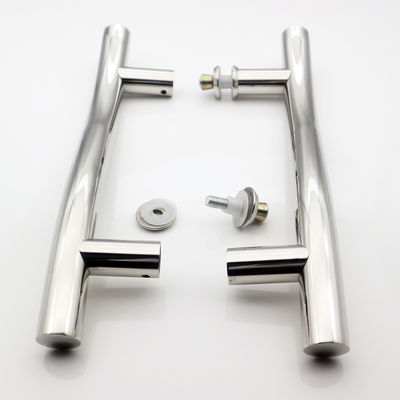 Хорошая цена SS304 современный дизайн нержавеющей стали одностеклянные двери тянуть ручку для внутренних дверей онлайн