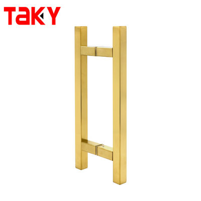 Хорошая цена Gold Main Door Pull Handles Stainless Steel Glass Door Handle Shower Room Door Sliding Door Handle онлайн