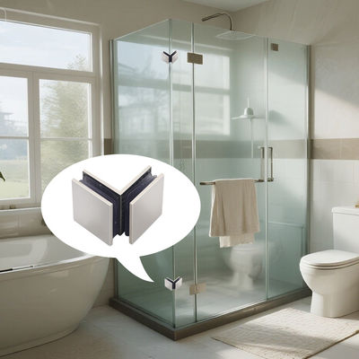 Хорошая цена Зажим для стекла без рамки из нержавеющей стали 304, угловой, 90 градусов онлайн