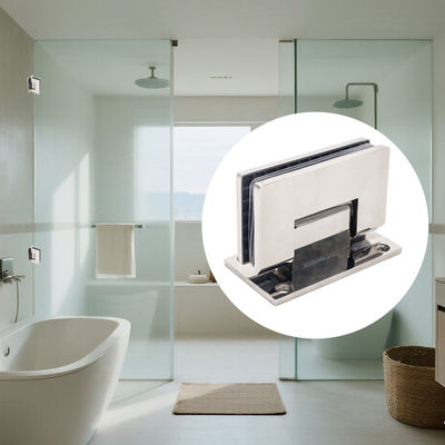 Хорошая цена Петля для душевой двери без рамы для стекла 8-12 мм, крепление к стене под углом 90 градусов онлайн