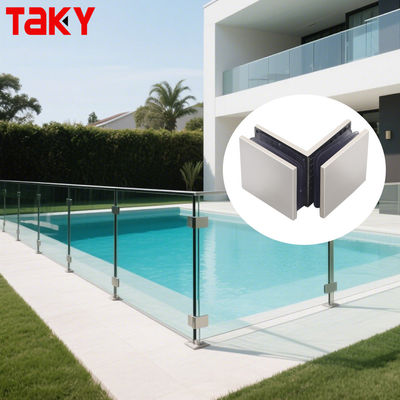 Хорошая цена Нержавеющая сталь полированное стекло дверные скобки 90 градусов дверь квадратный фиксированный сцепление онлайн