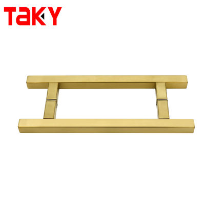 Ручка для душевой двери из нержавеющей стали SS304 со стеклом, размер 203*203*19*1.0 мм, полированная/матовая никелевая/черная отделка