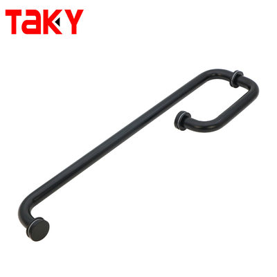 Хорошая цена Раздвижная стеклянная ручка из нержавеющей стали L-типа, ручка для душевой двери, вешалка для полотенец, стеклянная дверная ручка онлайн