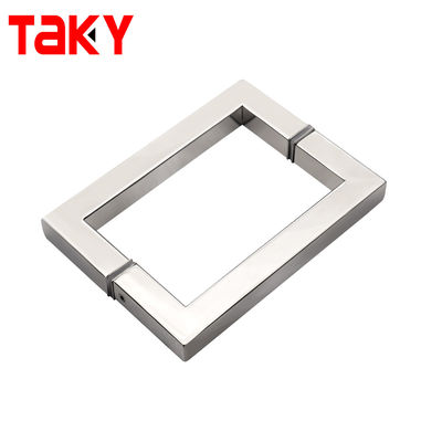 Хорошая цена OEM/ODM Stainless Steel Shower Door Handle Back to Back square Tube Glass Door Handle онлайн