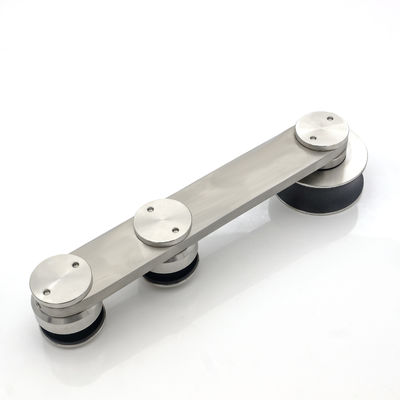 Безрамная система раздвижных дверей для душа из нержавеющей стали, фурнитура для стеклянных дверей сарая, комплект для раздвижных дверей