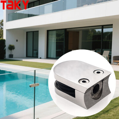 Хорошая цена Зажим из нержавеющей стали 316 для стекла толщиной 8-12 мм, закаленного стекла, безрамный дизайн онлайн