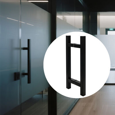 Современная стеклянная дверная ручка для душа из нержавеющей стали SS304 с размером 203*203*19*1,0 мм и полированной отделкой