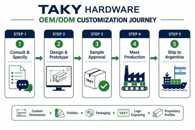 TAKY Hardware OEM/ODM customization journey — 5-step process
