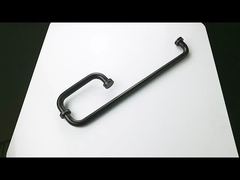 TK-C041 черная стеклянная дверная ручка